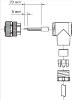 Picture of Anduripesa M12 5-pin, 90°, A-coded, kruvi, IP67, kaablile 3...6.7mm, SICK